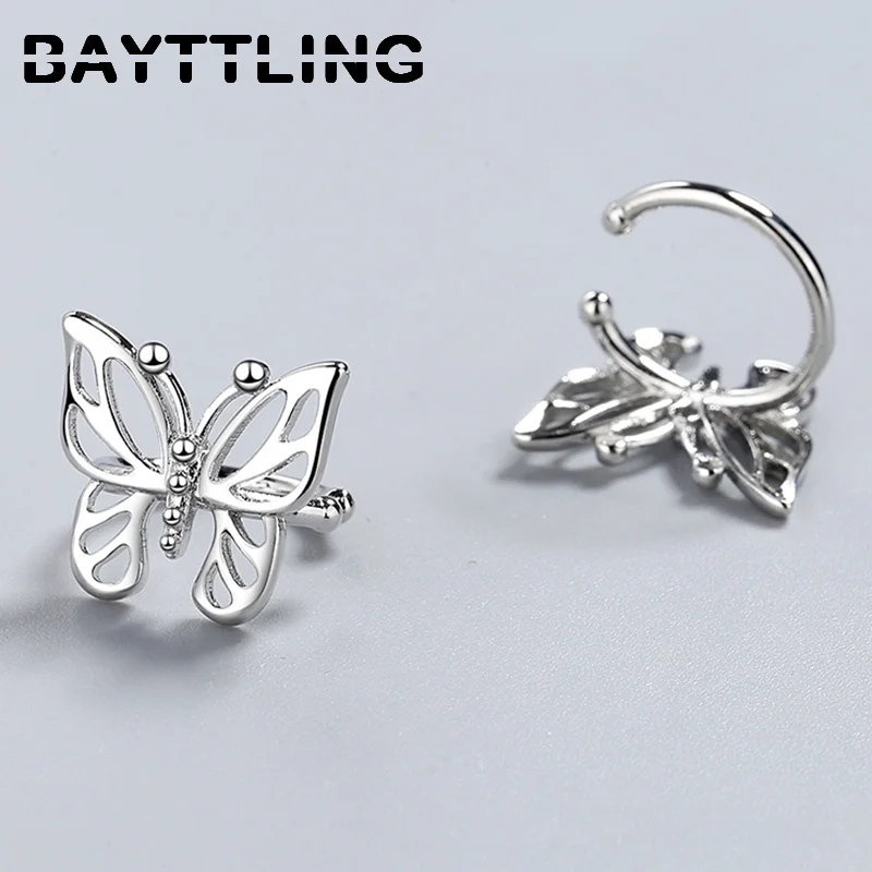 BAYTTLING 925 Sterling Silver 13MM Simple Hollow Butterfly Ear Clip Earrings For Woman Fashion Jewelry Wedding Party Gift
BAYTTLING 925 Sterling Silver 13MM Simple Hollow Butterfly Ear Clip Earrings For Woman Fashion Jewelry Wedding Party Gift