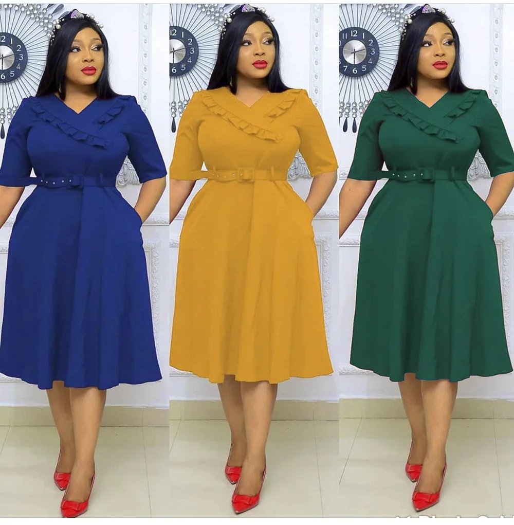 2022 African Dresses for Women Spring Fashion Style African Women Short Sleeve Solid Color Dress African Clothes Women
2022 African Dresses for Women Spring Fashion Style African Women Short Sleeve Solid Color Dress African Clothes Women