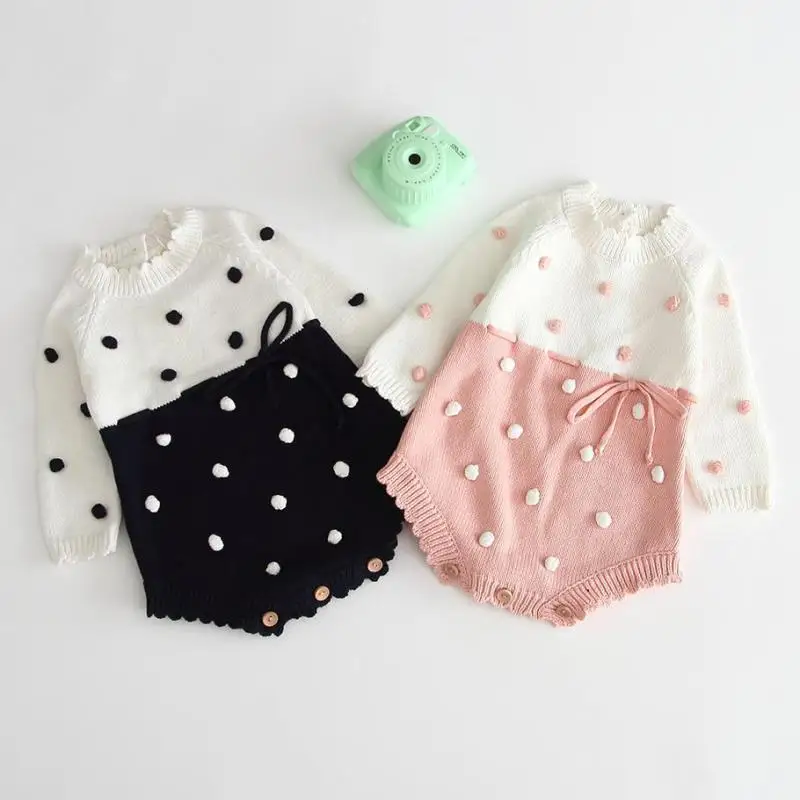 Baby Girls Knitted Bodysuit Autumn Winter Kids Sweater Pompon Design Girls Bodysuit Cotton Baby Jumpsuit Infant Clothing
Baby Girls Knitted Bodysuit Autumn Winter Kids Sweater Pompon Design Girls Bodysuit Cotton Baby Jumpsuit Infant Clothing