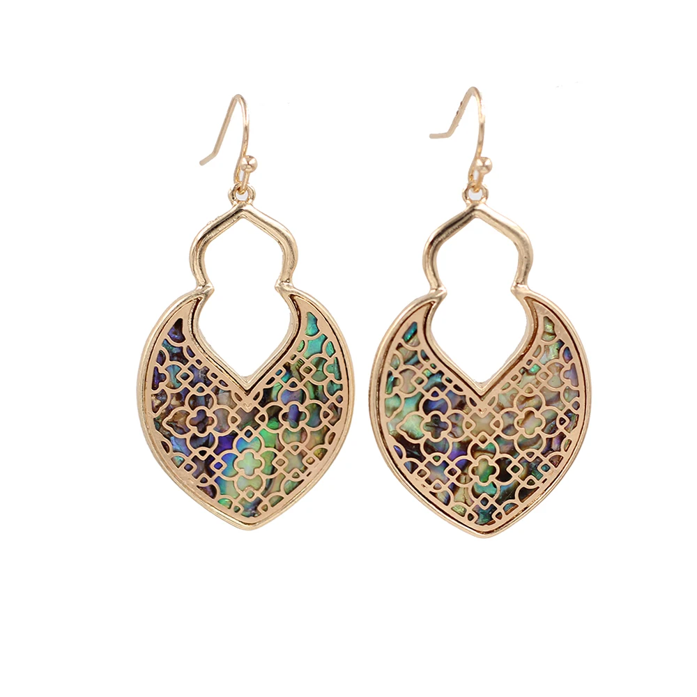 2020 Winter New Design Geometric Gourd Shape Middle Inlay Abalone Pearl Dangle Earrings For Women Girls Fashion Jewelry
2020 Winter New Design Geometric Gourd Shape Middle Inlay Abalone Pearl Dangle Earrings For Women Girls Fashion Jewelry