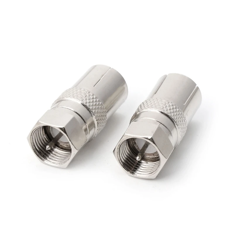 2Pcs F Type Male Plug Connector Socket to RF Coax TV Aerial Female RF Adapters Y4UE 
2Pcs F Type Male Plug Connector Socket to RF Coax TV Aerial Female RF Adapters Y4UE