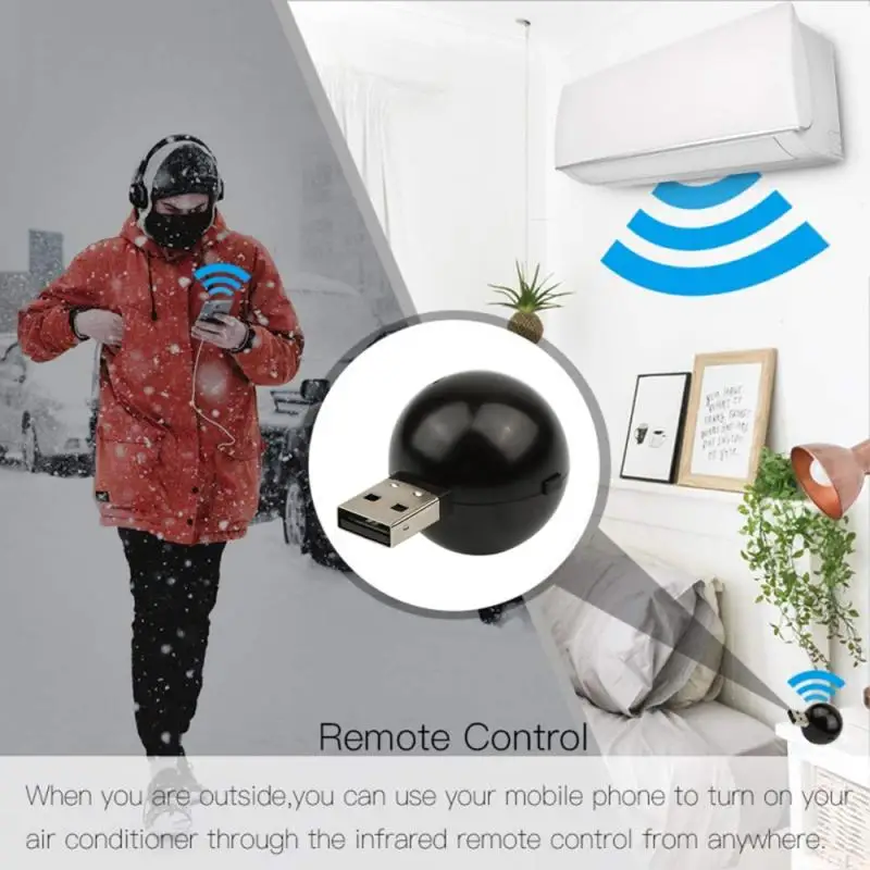 Tuya WiFi Air Condition Infrared Smart Life APP Remote Controllor 180 Direction Air Conditioner Remote Control For IOS Android
Tuya WiFi Air Condition Infrared Smart Life APP Remote Controllor 180 Direction Air Conditioner Remote Control For IOS Android