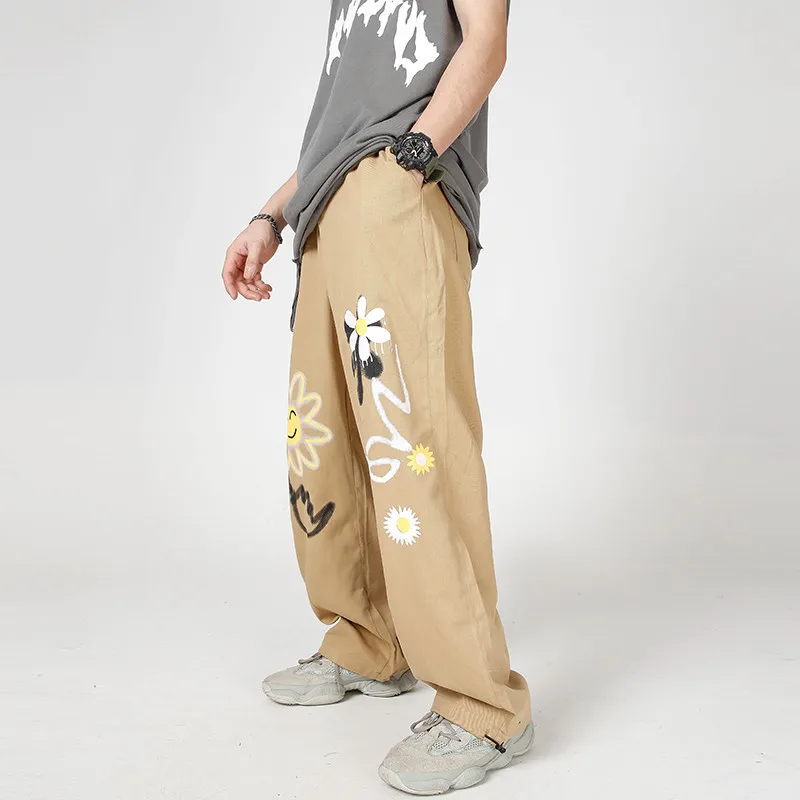 Daisy Graffiti Printed Loose Ankle Banded Pants Casual Pants High Street Hip Hop Straight Trousers HD-B098
Daisy Graffiti Printed Loose Ankle Banded Pants Casual Pants High Street Hip Hop Straight Trousers HD-B098