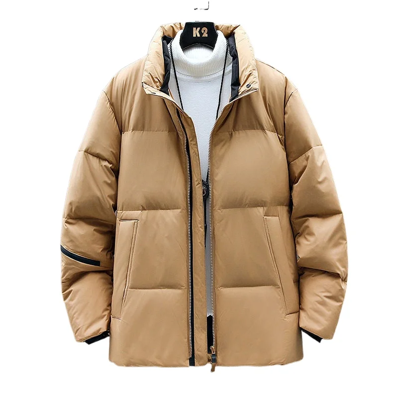 Winter New Men Solid Color down Parkas White Duck Down Men's Stand Collar Warm Thick Jacket Male Stand-up collar Casual Parka
Winter New Men Solid Color down Parkas White Duck Down Men's Stand Collar Warm Thick Jacket Male Stand-up collar Casual Parka