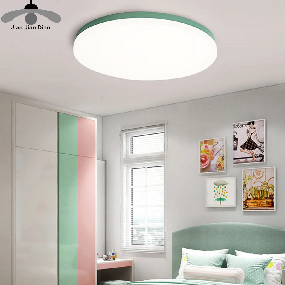 JJD Macaroon ceiling lamps Ultra-thin 5cm wrought iron modern led ceiling lights for living room bedroom study room 
JJD Macaroon ceiling lamps Ultra-thin 5cm wrought iron modern led ceiling lights for living room bedroom study room