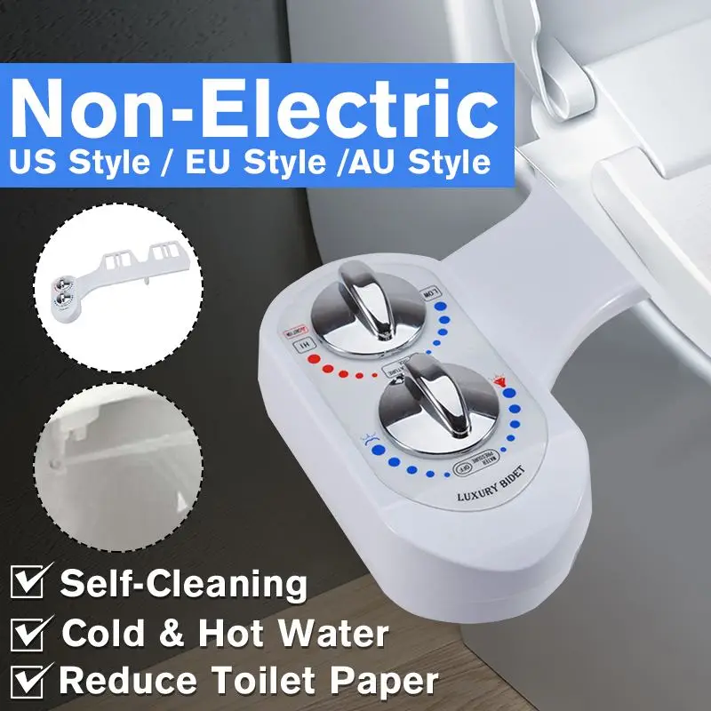 Non-Electric Bidet Toilet Seat Bidet Automatic Cleaning Sprayer Mechanical Nozzle Hot&Cold Spray Bidet Cleaner Wash
Non-Electric Bidet Toilet Seat Bidet Automatic Cleaning Sprayer Mechanical Nozzle Hot&Cold Spray Bidet Cleaner Wash