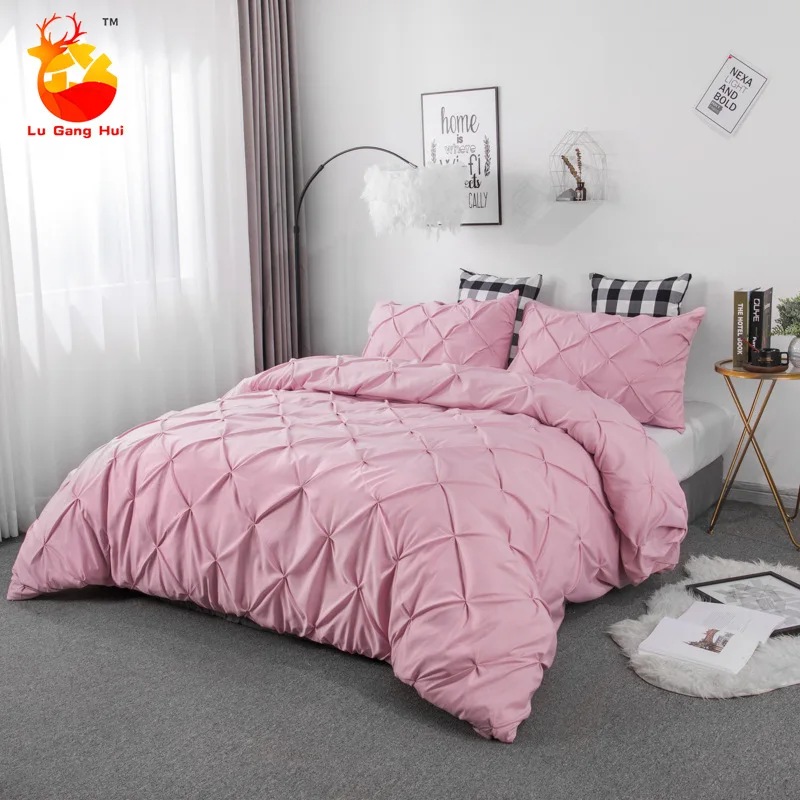 3 Pcs Comforter Bedding Sets Solid Color Quilt Cover and Pillowcase Set Duvet Cover Set King Size Bedding
3 Pcs Comforter Bedding Sets Solid Color Quilt Cover and Pillowcase Set Duvet Cover Set King Size Bedding