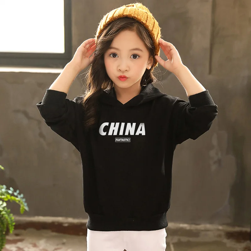 4-12 Years Autumn Children Girl Hoodies Cotton Letter Print Long Sleeve Kids Spring Loose Tops
4-12 Years Autumn Children Girl Hoodies Cotton Letter Print Long Sleeve Kids Spring Loose Tops