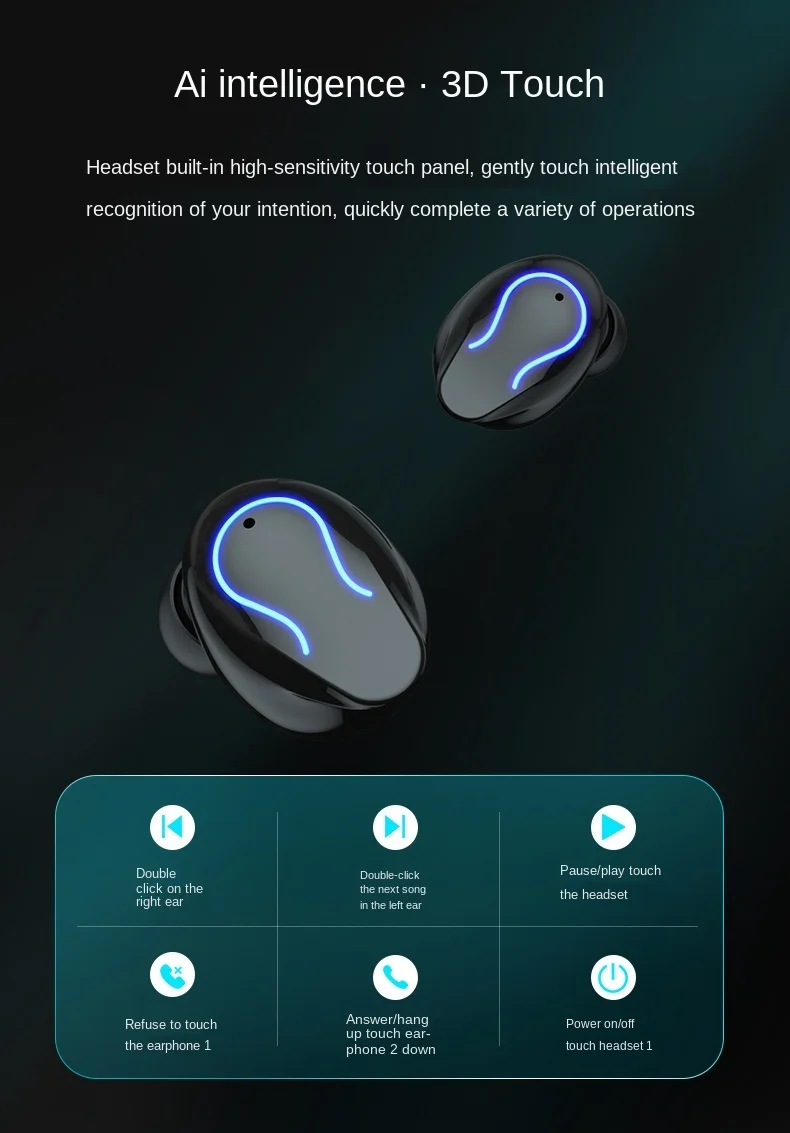 New Upgraded Q32 TWS Wireless Bluetooth Earbuds LED Mini Touch Earphones Sports Headphones Waterproof Low Latency Gaming Headset 
New Upgraded Q32 TWS Wireless Bluetooth Earbuds LED Mini Touch Earphones Sports Headphones Waterproof Low Latency Gaming Headset