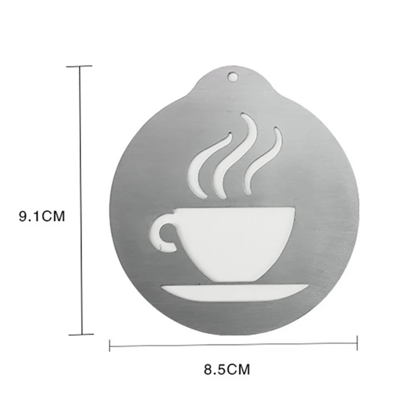 Norbi Coffee Decor Stencils Foam Spray Coffee Drawing Cappuccino Powdered Sieve Tools Coffee Accessories Stainless Steel
Norbi Coffee Decor Stencils Foam Spray Coffee Drawing Cappuccino Powdered Sieve Tools Coffee Accessories Stainless Steel