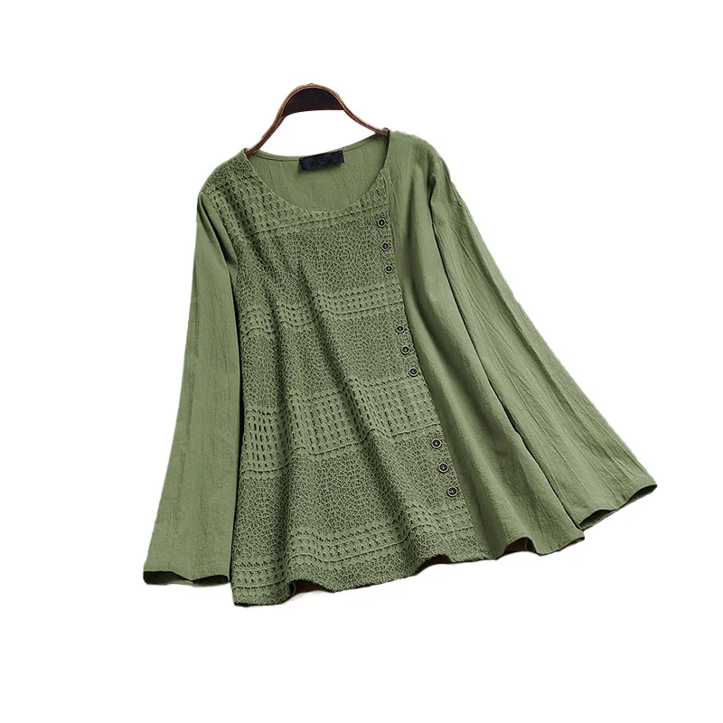 Women's Clothing 2020 Spring European And American-Style New Style Long Sleeve Solid Color Cotton Linen Panel Shirt Women's
Women's Clothing 2020 Spring European And American-Style New Style Long Sleeve Solid Color Cotton Linen Panel Shirt Women's