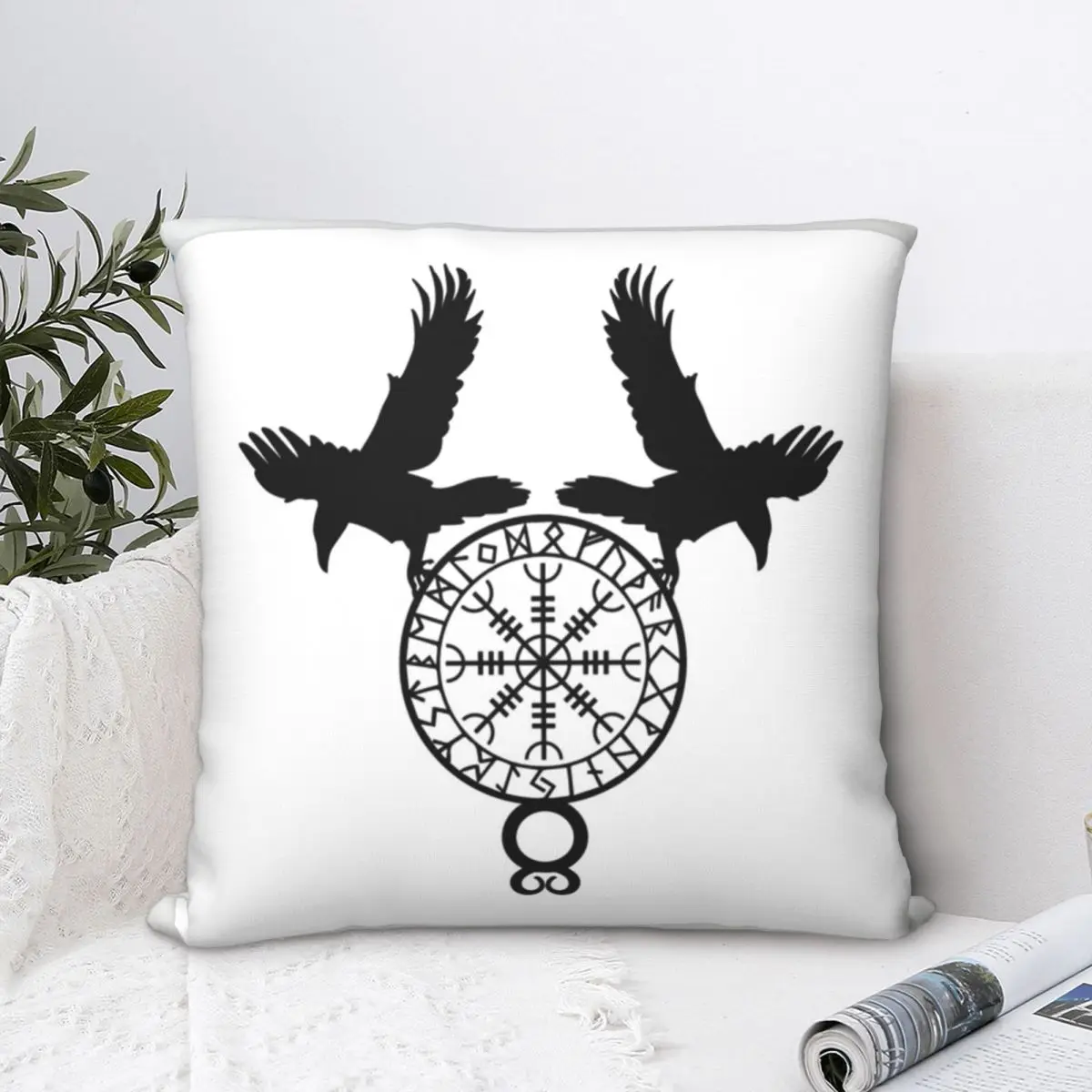 Ravens Throw Pillow Case Viking Norse Mythology Cushion For Home Sofa Chair Decorative Hug Pillowcase
Ravens Throw Pillow Case Viking Norse Mythology Cushion For Home Sofa Chair Decorative Hug Pillowcase