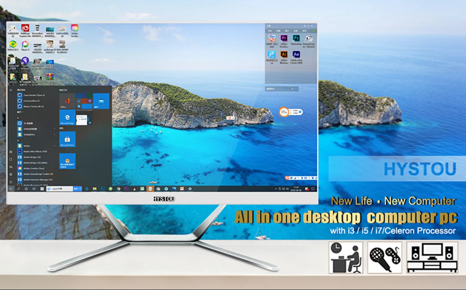All In One PC 23.8 inch core i7 10510U i7 8565u i5 8265u inch gaming pcs gamer all in one computer Monoblock Gaming pc
All In One PC 23.8 inch core i7 10510U i7 8565u i5 8265u inch gaming pcs gamer all in one computer Monoblock Gaming pc
