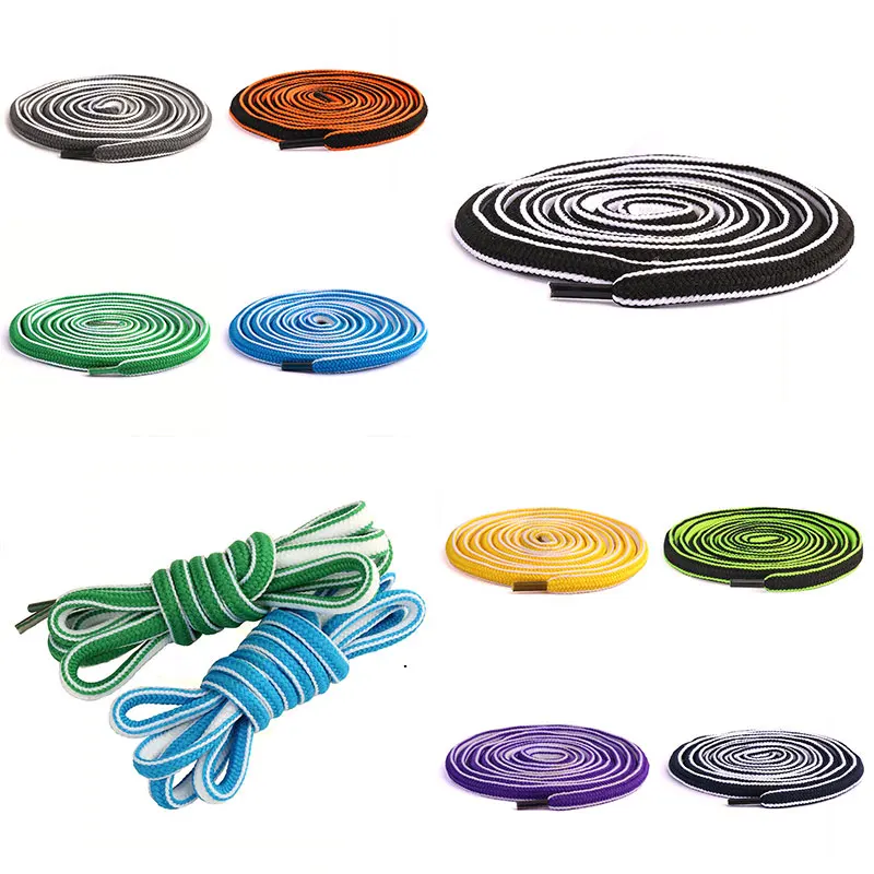 1 Pair 130cm Semi-circular Two-color Shoes Laces Colorful Fashion Elastic Shoelaces Polyester black Sneaker Shoe strings
1 Pair 130cm Semi-circular Two-color Shoes Laces Colorful Fashion Elastic Shoelaces Polyester black Sneaker Shoe strings