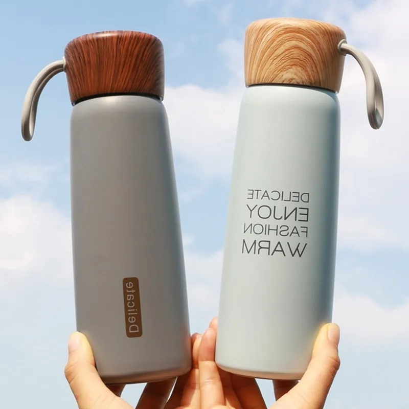 500ml Fashion Wood Cover Portable Stainless Steel Thermos Cup with Rope Outdoor Travel Vacuum Flask Thermal Water Bottle
500ml Fashion Wood Cover Portable Stainless Steel Thermos Cup with Rope Outdoor Travel Vacuum Flask Thermal Water Bottle