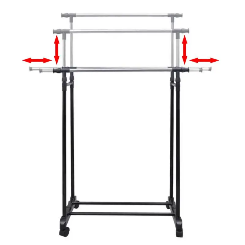 Clothes Rack Rail Hanging Adjustable Lift Hanging Rail With Wheels Storage Shelf Rack
Clothes Rack Rail Hanging Adjustable Lift Hanging Rail With Wheels Storage Shelf Rack