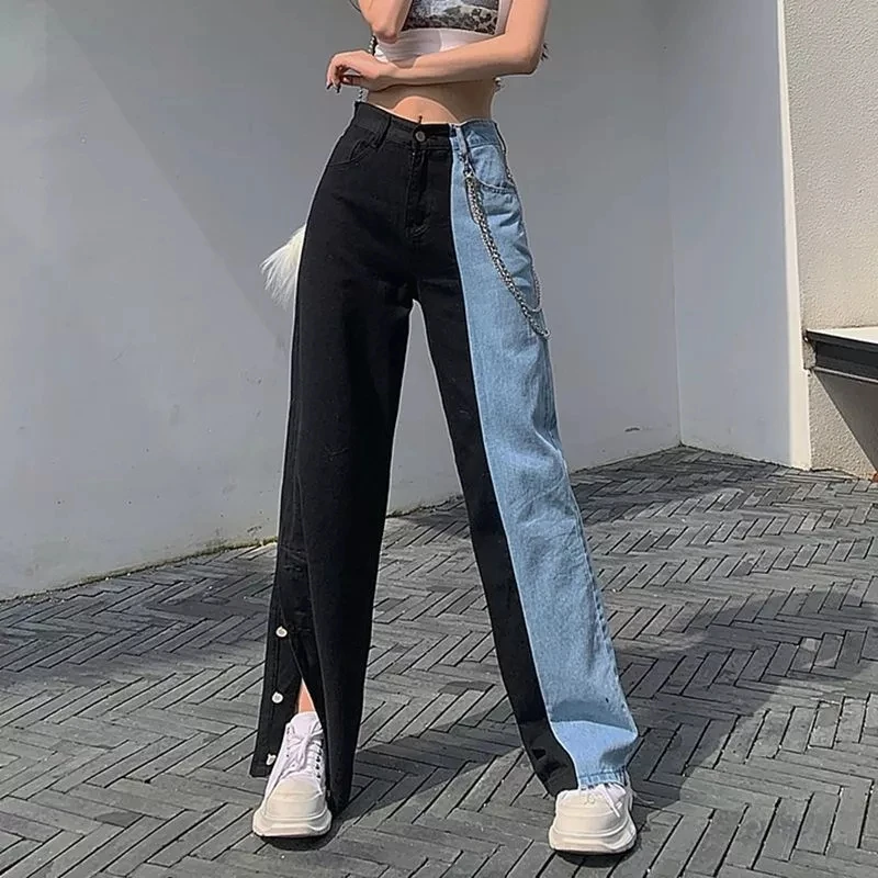 New Retro Jeans Women's Summer Denim Trousers Women's Loose Street Clothes High-Waist Women's Jeans Split Wide-Leg Jeans
New Retro Jeans Women's Summer Denim Trousers Women's Loose Street Clothes High-Waist Women's Jeans Split Wide-Leg Jeans