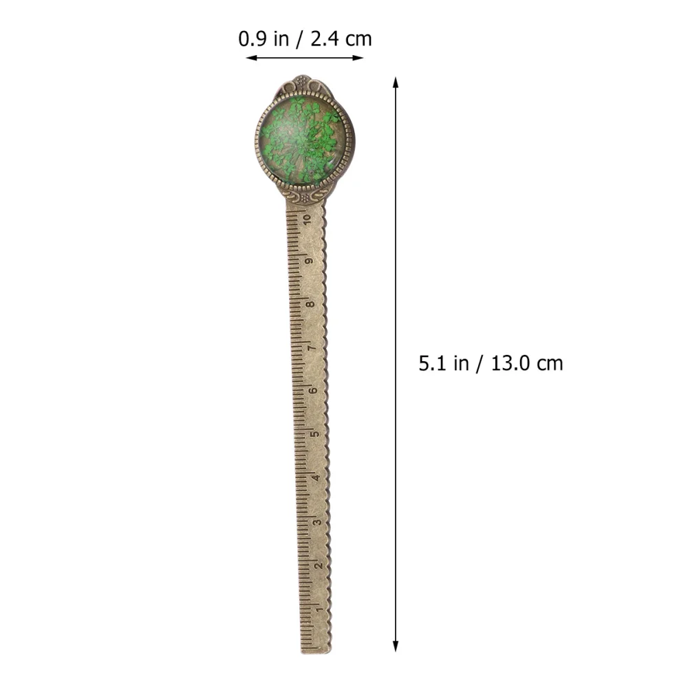 Creative Retro Vintage Small Dried Flowers Bronze Bookmark Ruler with Glass Gems as Book Page Marker for Students Kids School Su
Creative Retro Vintage Small Dried Flowers Bronze Bookmark Ruler with Glass Gems as Book Page Marker for Students Kids School Su