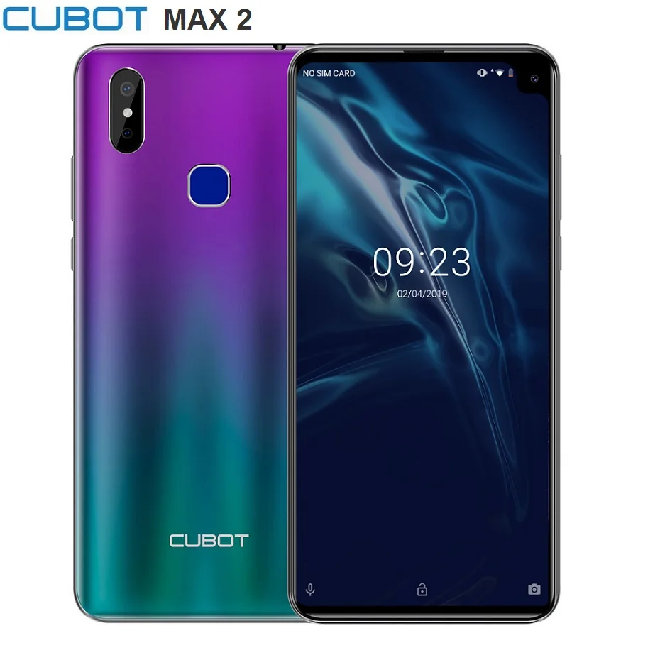 Смартфон CUBOT MAX 2 4G 6 8 дюймов Android 9 Pie Восьмиядерный процессор MT6762 0 ГГц 4 Гб ОЗУ 64 ПЗУ