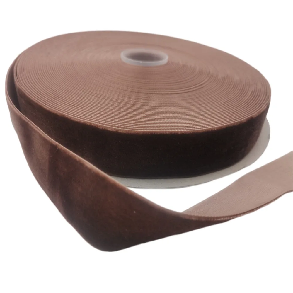 25MM Nylon Single Faced Brown Velvet Ribbon for Wedding Decoration Gift Wrapping DIY Hair Bowknot Sewing 25yards Roll
25MM Nylon Single Faced Brown Velvet Ribbon for Wedding Decoration Gift Wrapping DIY Hair Bowknot Sewing 25yards Roll