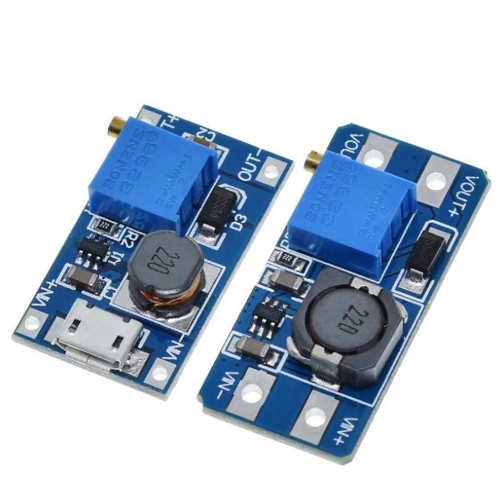Boost Module 37.2rnrn*17.2rnrn*14.0rnrn MT3608 DC-DC Adjustable Boost Module 2A Boost Board With MICRO USB Electrical Equipment
Boost Module 37.2rnrn*17.2rnrn*14.0rnrn MT3608 DC-DC Adjustable Boost Module 2A Boost Board With MICRO USB Electrical Equipment