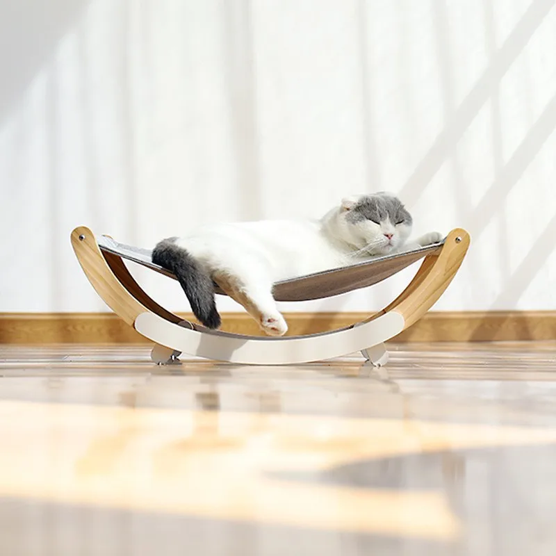 Cat Wooden Hammock Recliner Bed Cradle Cat Bed Solid Wood Breathable Cat Shaker Four Seasons Universal Cat Toy
Cat Wooden Hammock Recliner Bed Cradle Cat Bed Solid Wood Breathable Cat Shaker Four Seasons Universal Cat Toy