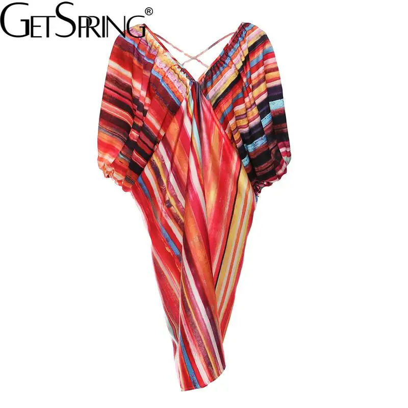 Getspring Women Dress Batwing Sleeve V-neck Bandage Stripe Dresses Asymmetry Vintage Sexy Hollow Out Long Dresses 2022 Fashion
Getspring Women Dress Batwing Sleeve V-neck Bandage Stripe Dresses Asymmetry Vintage Sexy Hollow Out Long Dresses 2022 Fashion