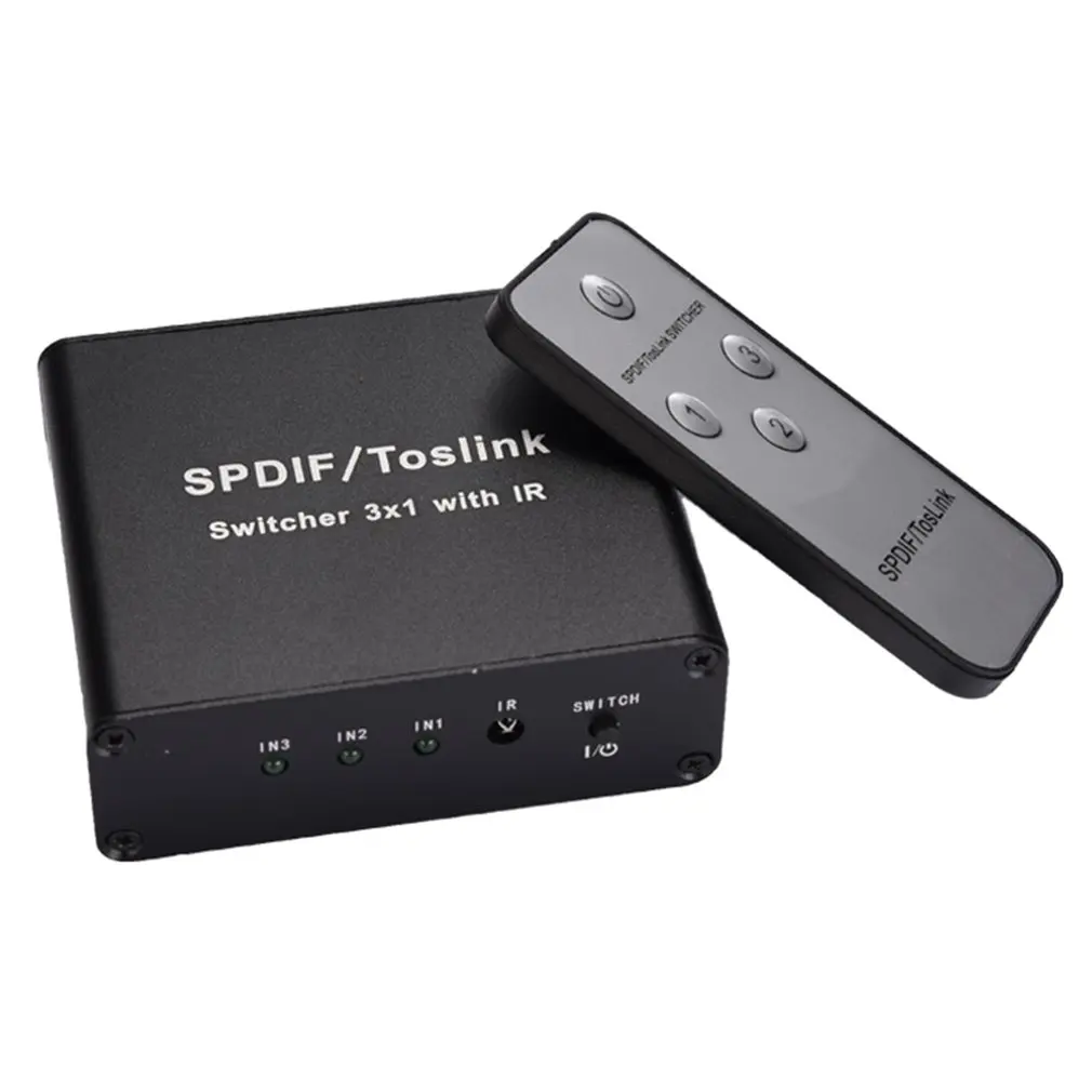 Цифровой оптический аудиопереключатель 3 в 1 SPDIF PCM2.0/DTS, коммутатор с оптическим выходом кабеля, аудиопереключатель
Цифровой оптический аудиопереключатель 3 в 1 SPDIF PCM2.0/DTS, коммутатор с оптическим выходом кабеля, аудиопереключатель