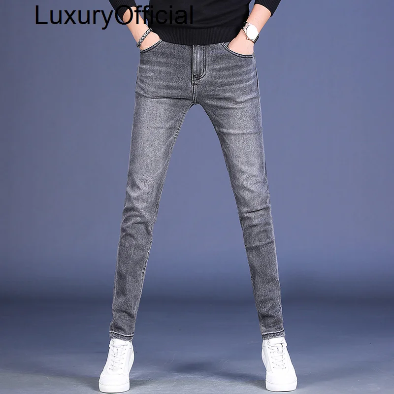 Smoke grey jeans autumn 2021, versatile leggings, ground elastic casual pants, fashion brand
Smoke grey jeans autumn 2021, versatile leggings, ground elastic casual pants, fashion brand