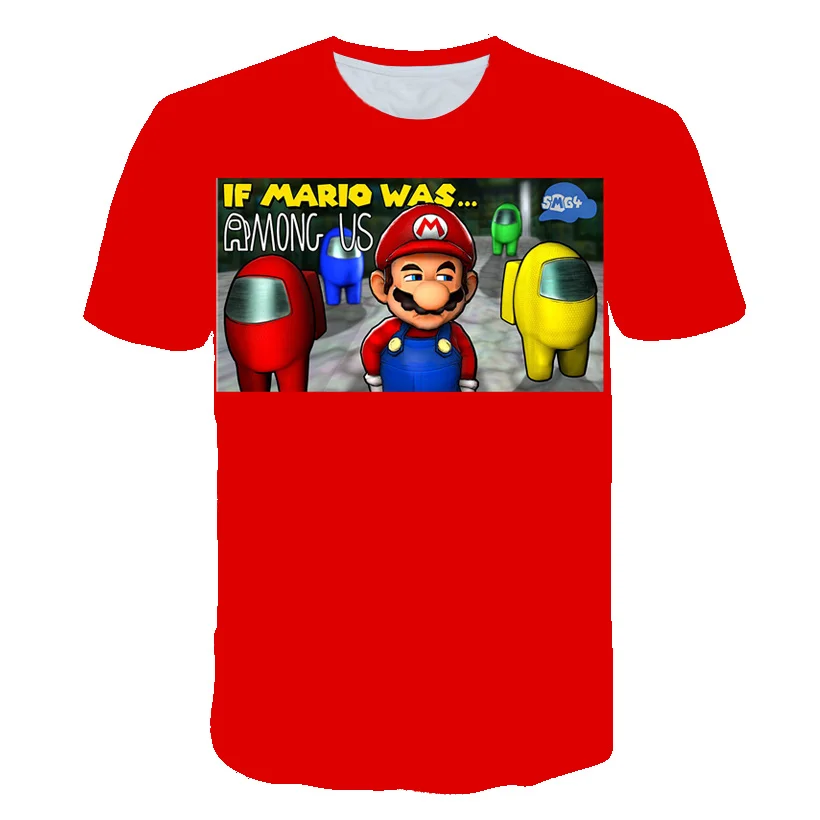 3D Among WE Mario T-Shirt Print Boys Funny Short Sleeve Girls Costume Children 2021 Summer Tops Hot Game Kids Clothes Tshirts
3D Among WE Mario T-Shirt Print Boys Funny Short Sleeve Girls Costume Children 2021 Summer Tops Hot Game Kids Clothes Tshirts