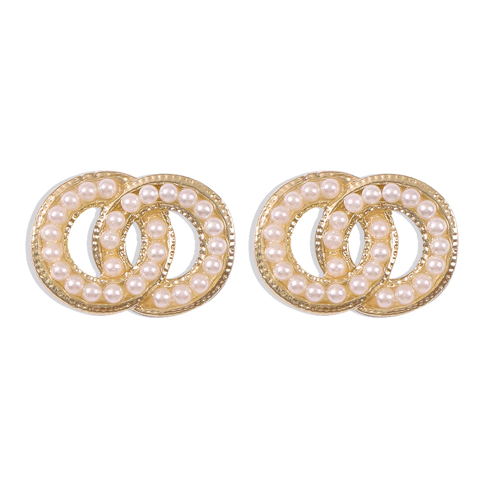 Small Fragrant Earrings Fashion Small Circles Double Wound Rings Imitation Pearl Earrings Halloween Earrings Fashion Jewelry
Small Fragrant Earrings Fashion Small Circles Double Wound Rings Imitation Pearl Earrings Halloween Earrings Fashion Jewelry