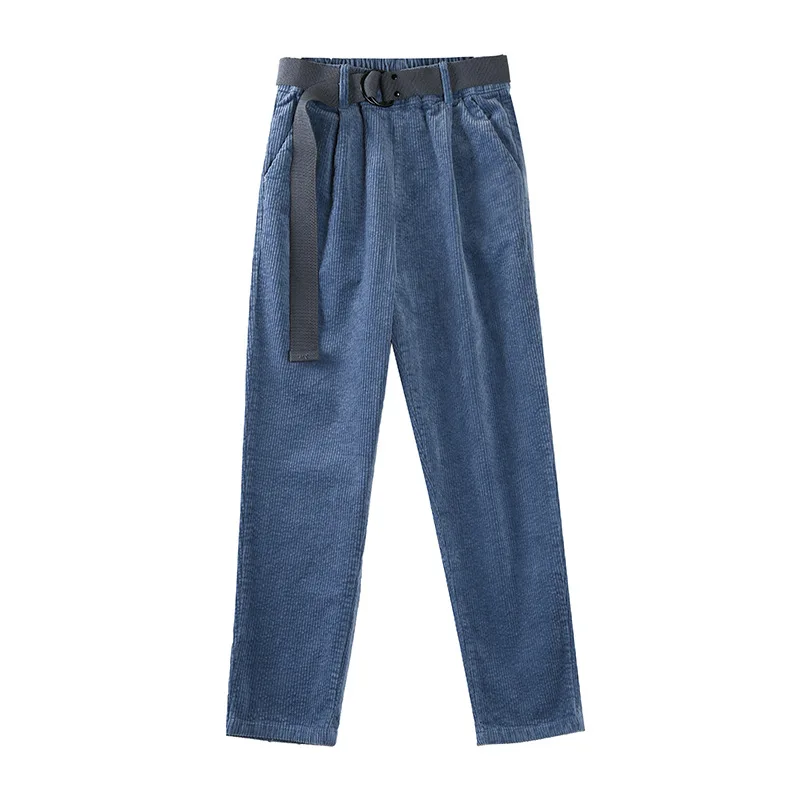 Corduroy Harem Pants Women 2020 Autumn Winter High Waist Loose Korean Style All-match Slim Fit Casual Straight Pants Full Length 
Corduroy Harem Pants Women 2020 Autumn Winter High Waist Loose Korean Style All-match Slim Fit Casual Straight Pants Full Length