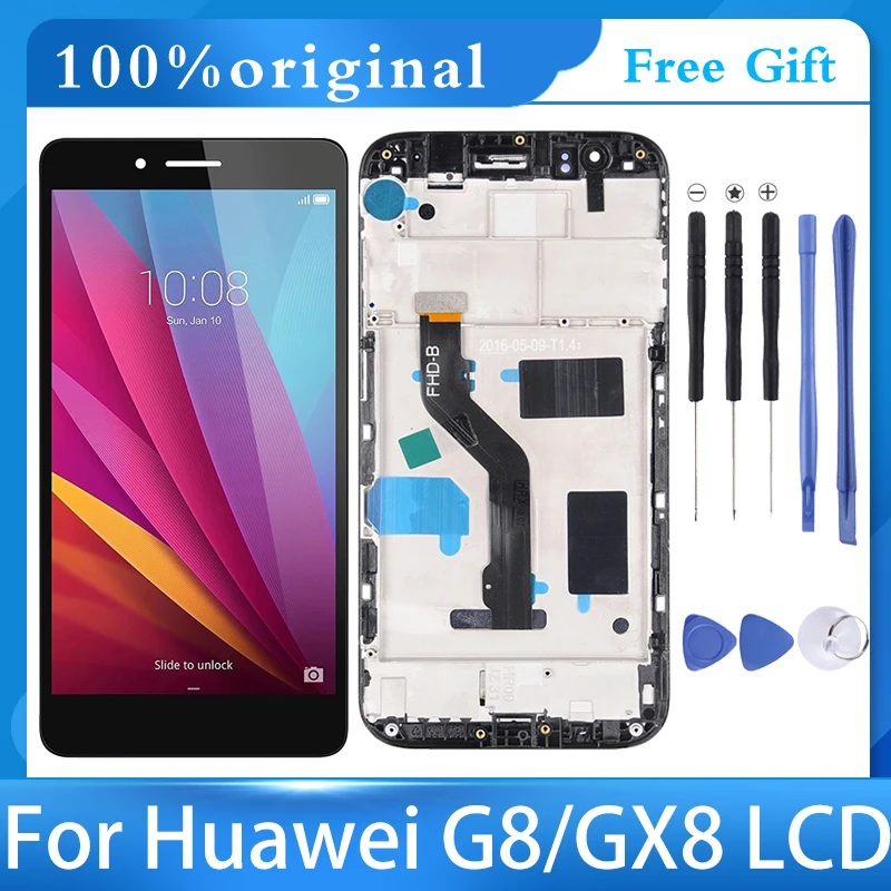 ЖК-дисплей 5 дюйма для Huawei RIO L02 L01 дисплей G8 сенсорный экран дигитайзер в сборе