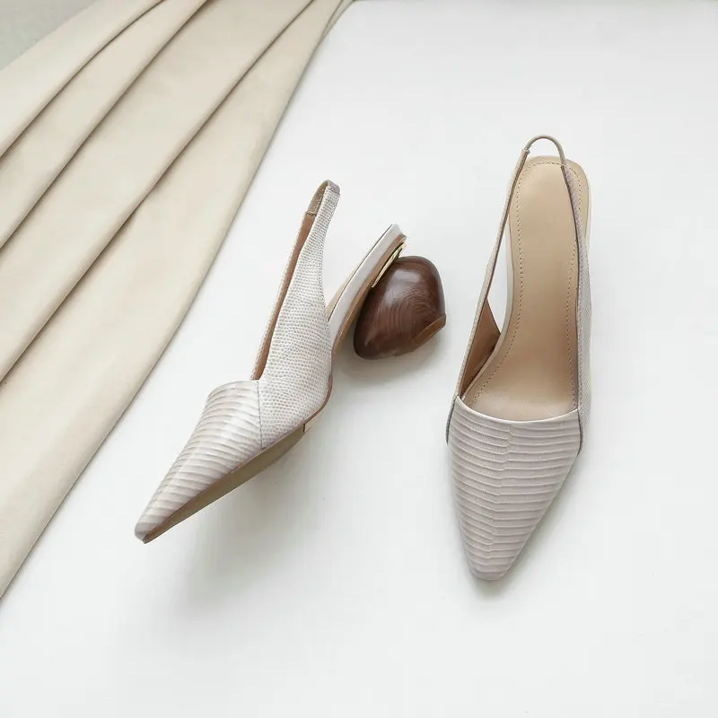 Strange Heel High Heels Woman Shoes Black Green Ladies Platform Pumps Mixed Color Slingback Spring Autumn Comfortable Shoes
Strange Heel High Heels Woman Shoes Black Green Ladies Platform Pumps Mixed Color Slingback Spring Autumn Comfortable Shoes