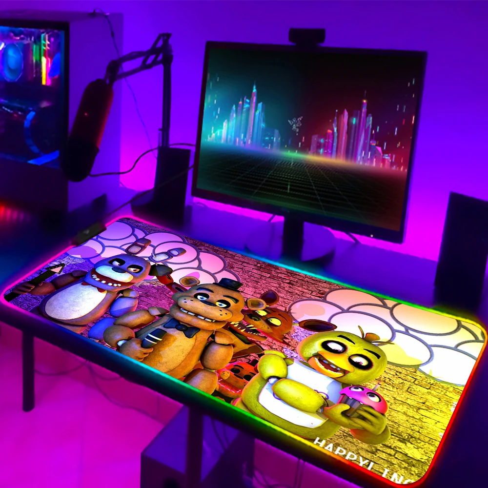 Светящийся коврик для мыши Fnaf Animatronics, RGB коврик для мыши, аксессуары для геймеров, игровой коврик для мыши 900x400, большой коврик для мыши, Насто...
Светящийся коврик для мыши Fnaf Animatronics, RGB коврик для мыши, аксессуары для геймеров, игровой коврик для мыши 900x400, большой коврик для мыши, Насто...