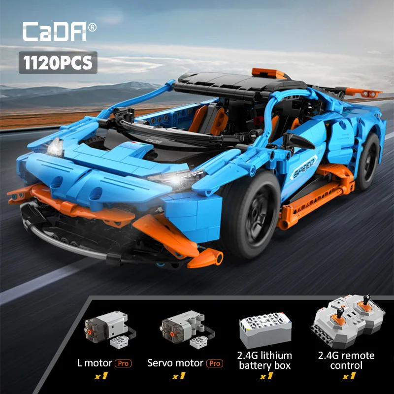 Kids Gifts Cada 1126PCS/1120PCS CITY Compatible Technical RC Car Building Blocks STEM Remote Control Toys Gift Supercar Bricks
Kids Gifts Cada 1126PCS/1120PCS CITY Compatible Technical RC Car Building Blocks STEM Remote Control Toys Gift Supercar Bricks