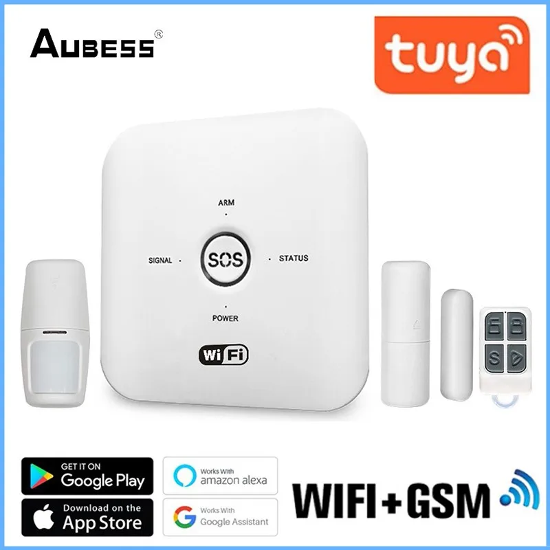 Aubess Wifi GSM Alarm System Modules Smart Home Burglar Alarm Detector PIR Remote Controlled Work With Alexa Google Assistant
Aubess Wifi GSM Alarm System Modules Smart Home Burglar Alarm Detector PIR Remote Controlled Work With Alexa Google Assistant