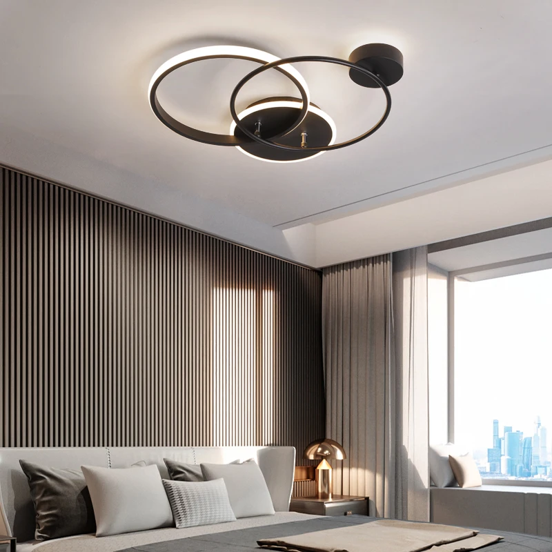 Led Ceiling Light for the Bedroom Modern Black Round Acrylic Hanging Lamp Dining Room Kitchen Foyer Dimmable Fixtures 220V
Led Ceiling Light for the Bedroom Modern Black Round Acrylic Hanging Lamp Dining Room Kitchen Foyer Dimmable Fixtures 220V