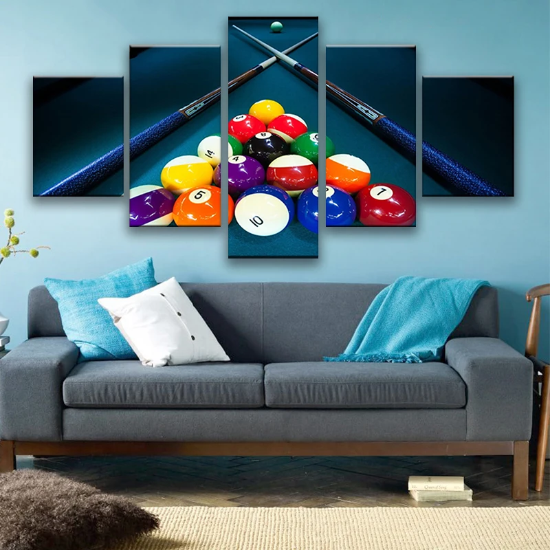HD Printed Modular Canvas Poster 5 Panels Snooker Pool Painting Frame Wall Art Living Room Home Decor Sports Billiards Pictures
HD Printed Modular Canvas Poster 5 Panels Snooker Pool Painting Frame Wall Art Living Room Home Decor Sports Billiards Pictures