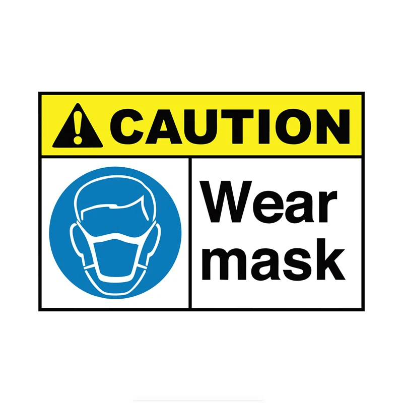 Wear Mask Caution Signs Car Sticker Automobiles Motorcycles Exterior Accessories Vinyl Decals for Bmw Audi Ford Lexus
Wear Mask Caution Signs Car Sticker Automobiles Motorcycles Exterior Accessories Vinyl Decals for Bmw Audi Ford Lexus
