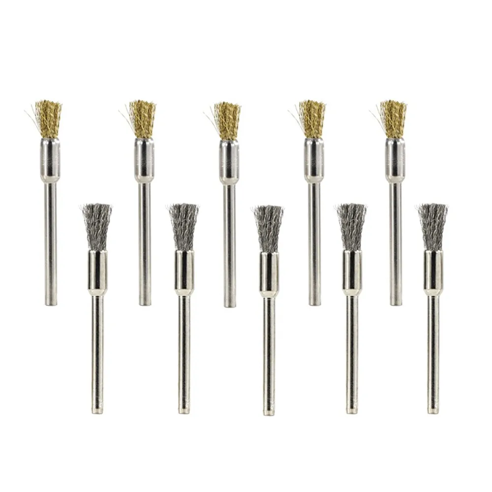 Wire Wheel Brush 3.0mm Shank Stainless Steel /Nylon/Brass Polishing Brush for Dremel Rotary Tools
Wire Wheel Brush 3.0mm Shank Stainless Steel /Nylon/Brass Polishing Brush for Dremel Rotary Tools