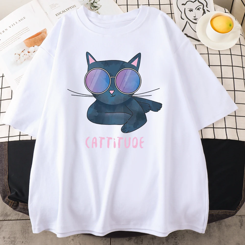 Cat With Sunglasses Prints Women's T Shirt Spring Summer Tee Shirtfashion Comfortable Men Tshirts Oversized Breathable T Shirts
Cat With Sunglasses Prints Women's T Shirt Spring Summer Tee Shirtfashion Comfortable Men Tshirts Oversized Breathable T Shirts