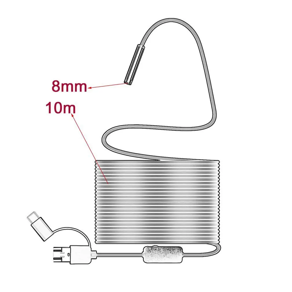Endoscope Mini Camera Usb Security Camera 8mm For Android Phone Smartphone And PC Otoscope Inspection Camera Microscope
Endoscope Mini Camera Usb Security Camera 8mm For Android Phone Smartphone And PC Otoscope Inspection Camera Microscope