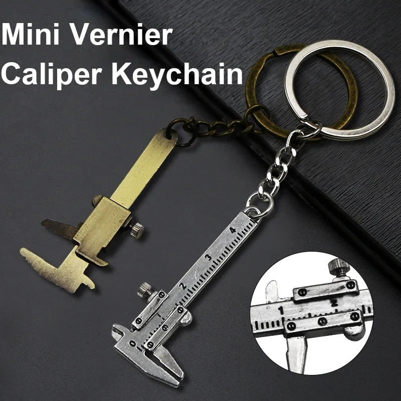 Metal Car Key Chain Fashion Vernier Caliper Removable 0-40mm Keychain Measuring Portable Gauging Tools Ruler Key Chain Ring
Metal Car Key Chain Fashion Vernier Caliper Removable 0-40mm Keychain Measuring Portable Gauging Tools Ruler Key Chain Ring