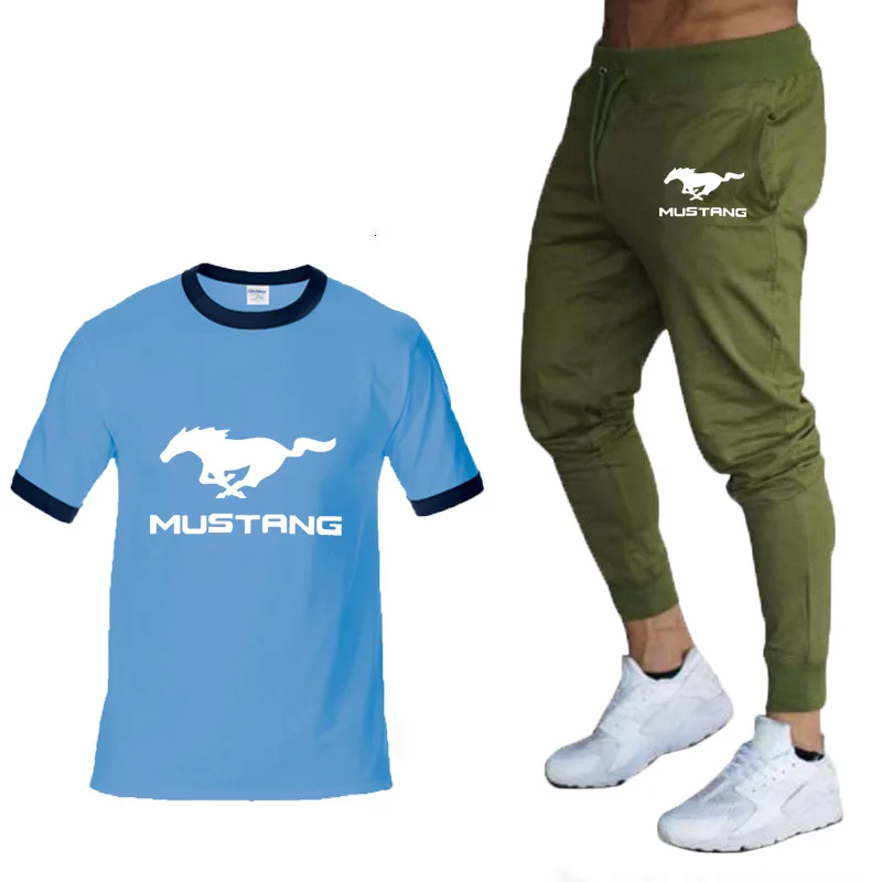 Unisex 2020 New Summer Mens Short sleeve Mustang car Logo printing T-Shirt Cotton Men T-shirt+shorts suit 2pcs
Unisex 2020 New Summer Mens Short sleeve Mustang car Logo printing T-Shirt Cotton Men T-shirt+shorts suit 2pcs