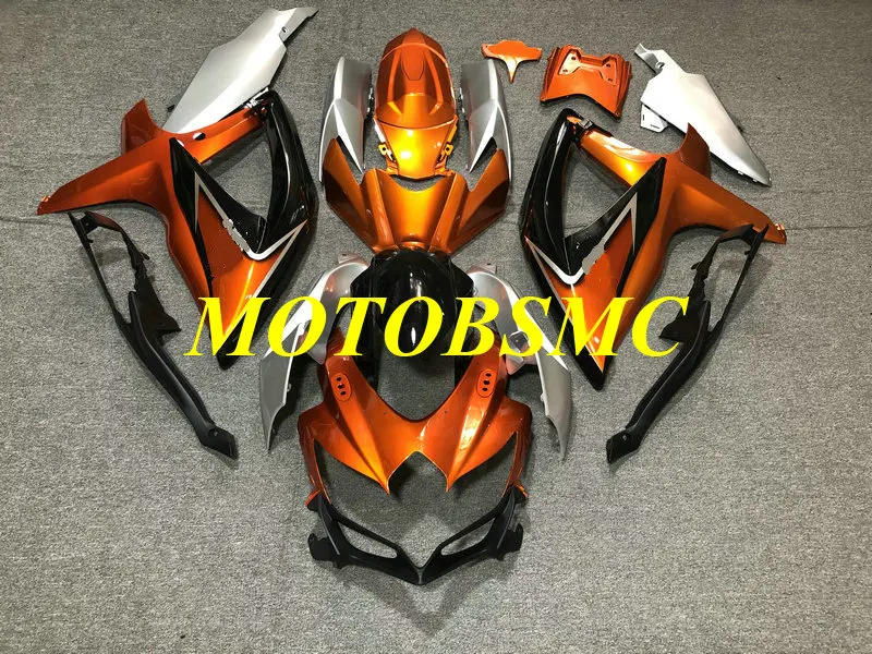 Комплект обтекателей под заказ для GSXR600 750 K8 08 09 GSXR 600 GSXR750 2008 2009 Красный Серебряный