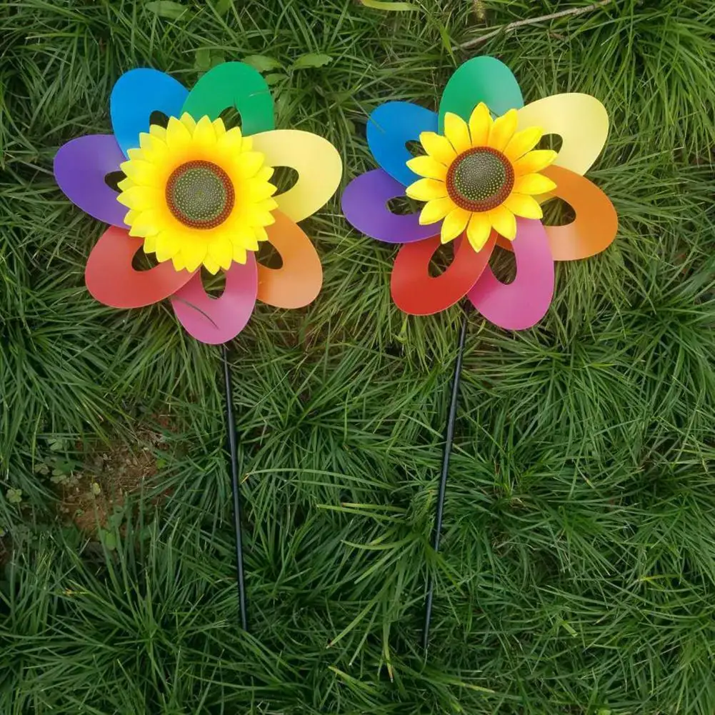 1 Set Windmill Vibrant Color Unique Shape Plastic Rainbow Flower String Pinwheel for Outdoor
1 Set Windmill Vibrant Color Unique Shape Plastic Rainbow Flower String Pinwheel for Outdoor