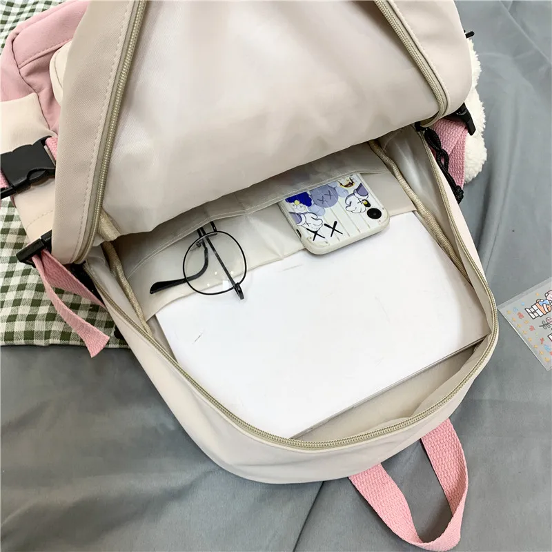 Laptop Women Schoolbag Korean-style Brand Female Leisure-bag Twill Canvas Teenage Bookbag Cute Casual For Teenager Girls 
Laptop Women Schoolbag Korean-style Brand Female Leisure-bag Twill Canvas Teenage Bookbag Cute Casual For Teenager Girls