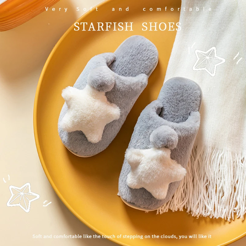 Winter New Women's Cotton Slippers Starfish Plush Home Maternity Dormitory Comfortable Thick Soles Men's Warm Wool Shoes Unisex
Winter New Women's Cotton Slippers Starfish Plush Home Maternity Dormitory Comfortable Thick Soles Men's Warm Wool Shoes Unisex