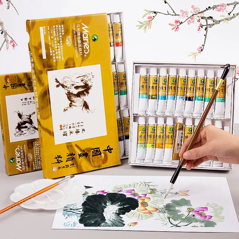 12/18/24/36 Colors 5/12ML Chinese Painting Pigment Watercolor Paint Set Painting Drawing Tools For Artist Students Art supplies
12/18/24/36 Colors 5/12ML Chinese Painting Pigment Watercolor Paint Set Painting Drawing Tools For Artist Students Art supplies